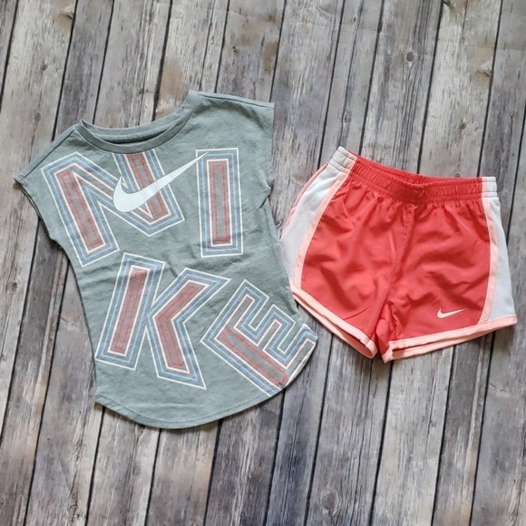 Nike Other - Nike Toddler Girls Graphic Tee & Dri-FIT Shorts